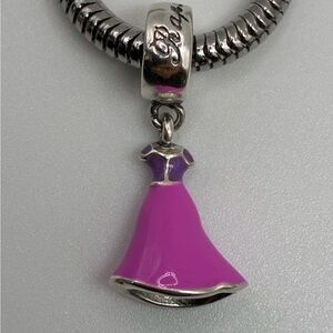 Authentic Pandora Disney Princess Rapunzel Dress Dangle Charm